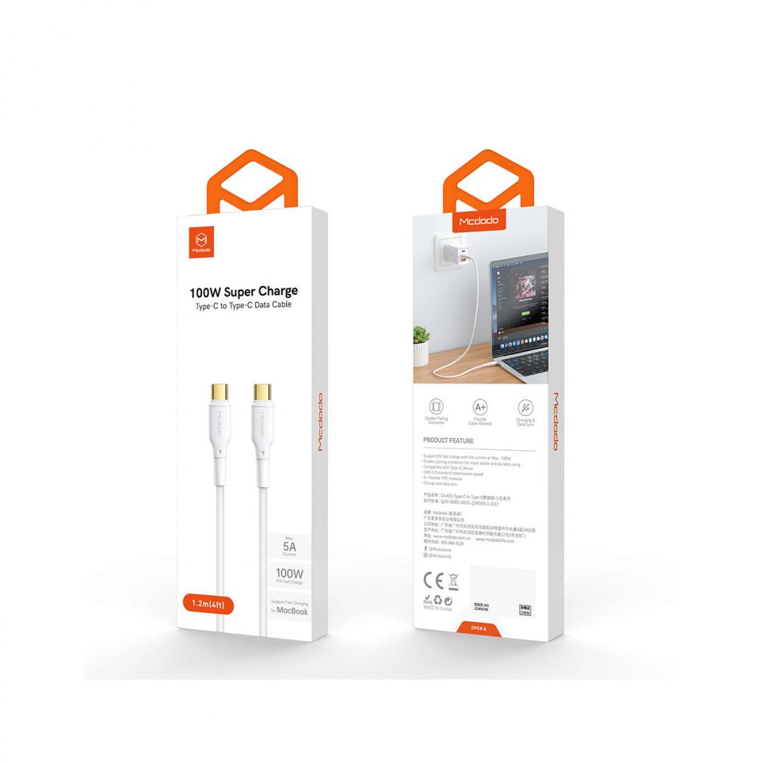 MCDODO Incarcator White Series, 100W, 2 porturi, Alb, CA-8350
