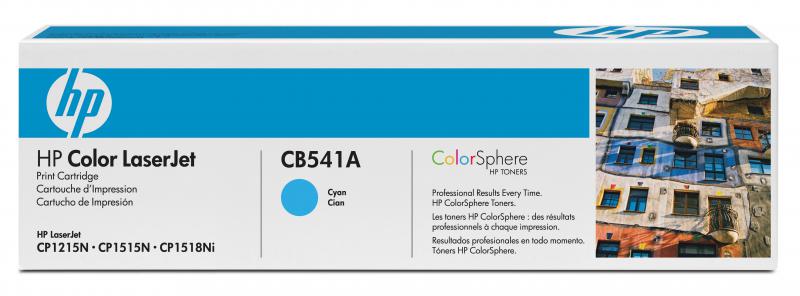 HP Toner Original Cyan, nr.125A pentru Color LaserJet CM6030| CM6040| CP6015, 1.4K, CB541A