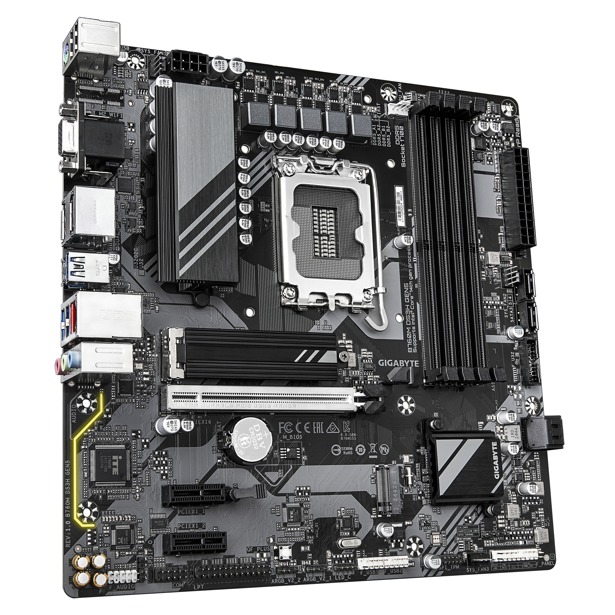 Gigabyte Placa de baza, B760M DS3H GEN5 - imagine 3
