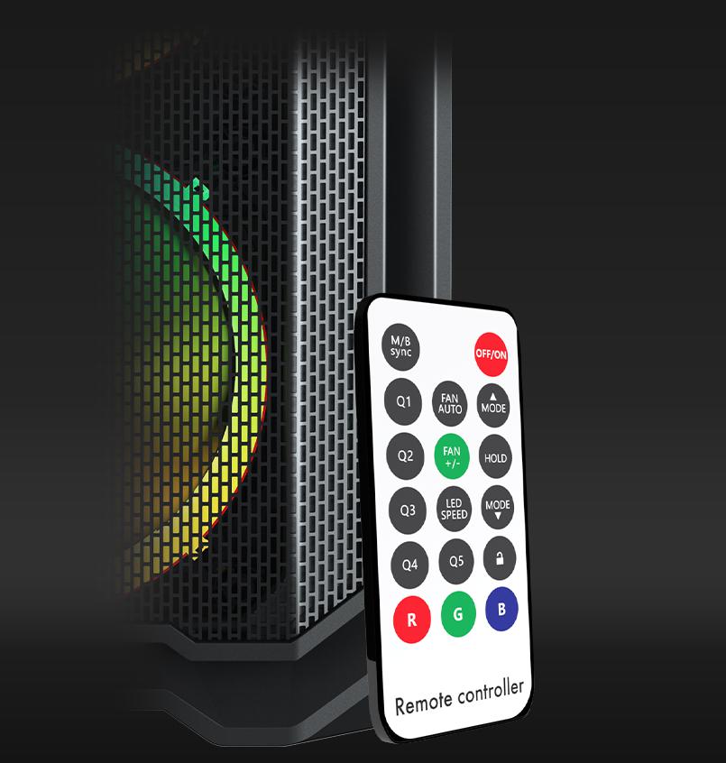 AQIRYS Carcasa WEZEN, RGB, Mid Tower, Black, AQRYS_WEZENBK - imagine 8