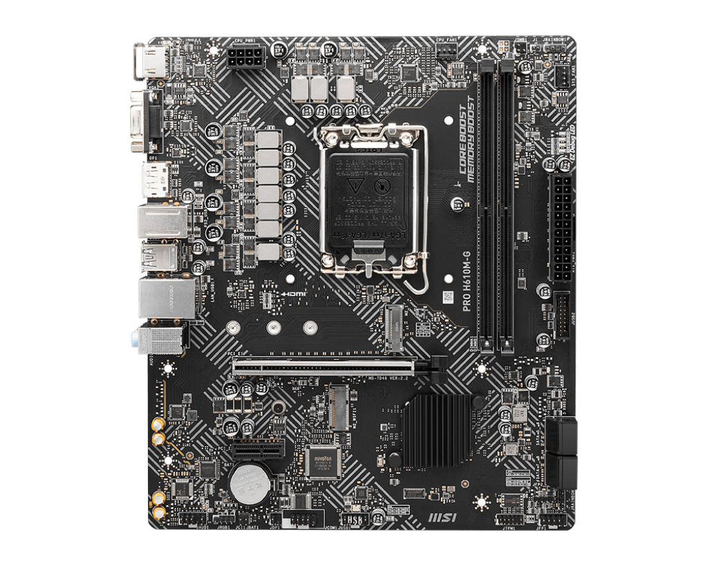 MSI Placa de baza, Socket LGA1700, DDR5, mATX, Negru, PRO H610M-G - imagine 2