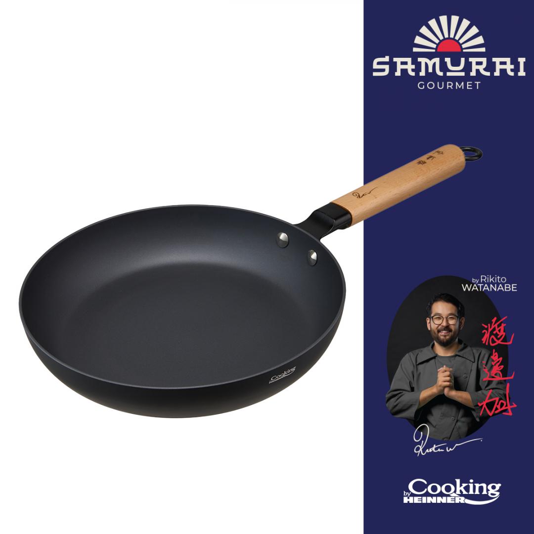 HEINNER TIGAIE ALUMINIU 26X5 CM, RIKITO WATANABE, SAMURAI GOURMET, COOKING BY, HR-SNT-T26 - imagine 2
