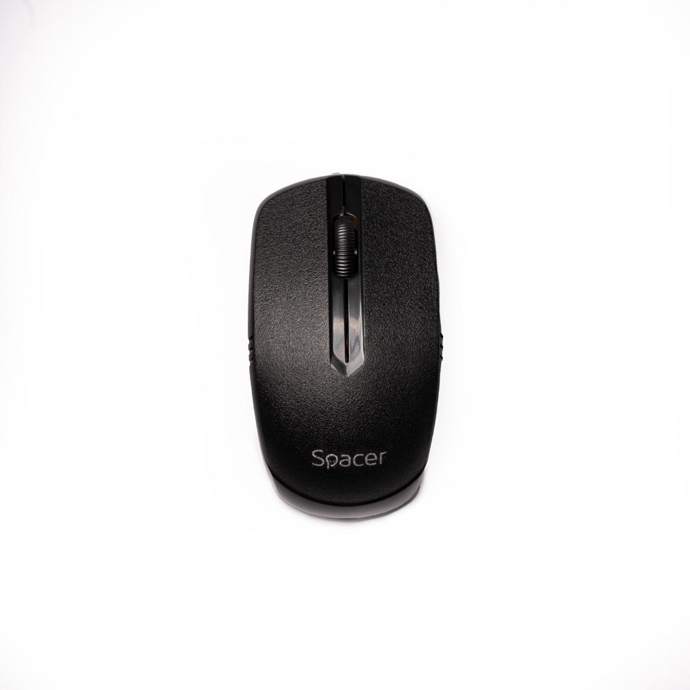 SPACER Mouse Wireless, 1000 dpi, Negru, SPMO-161 - imagine 2