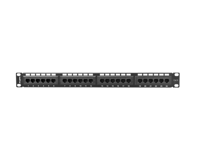 Lanberg Patch panel 24 porturi 1U Cat.6 UTP ng, PPU6-1024-B - imagine 5