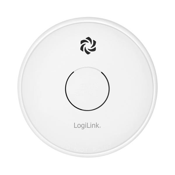 Logilink DETECTOR de fum, montare tavan/ perete, senzor: fotoelectric, alarma 85 dB, buton, SC0015