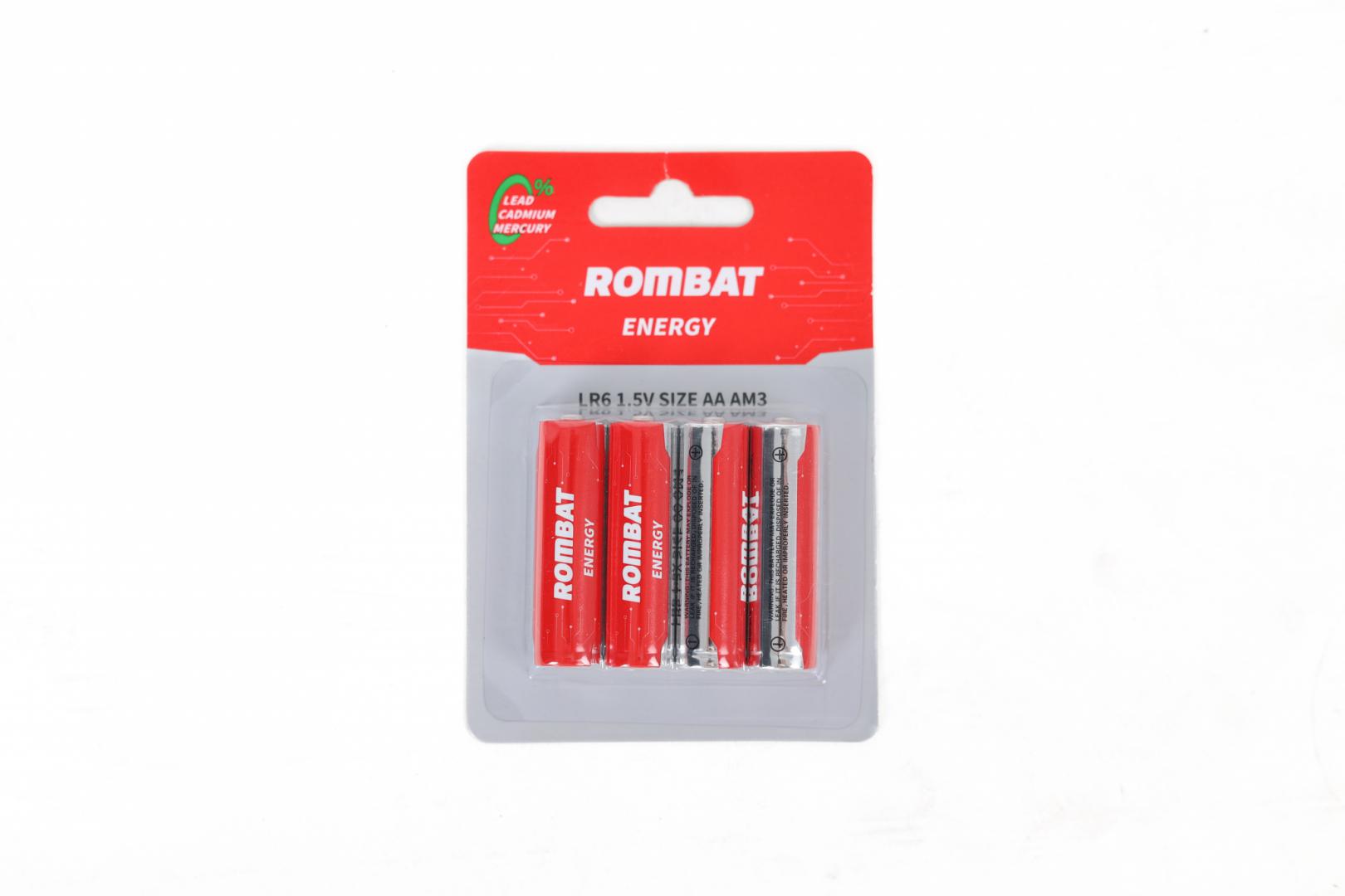 ROMBAT Bateriile alcaline se comercializează la cutie colectiva de 12 blistere a, 000000000300010560