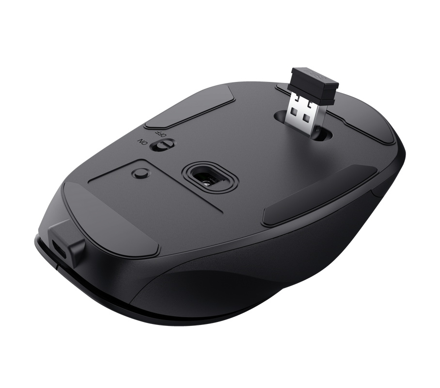TRUST Mouse Wireless Fyda, 2400 dpi, Negru, TR-24727 - imagine 3