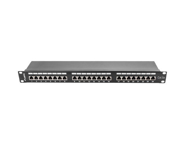 Lanberg Patch panel 24 porturi 1U Cat.5e FTP ng, PPS5-1024-B - imagine 4
