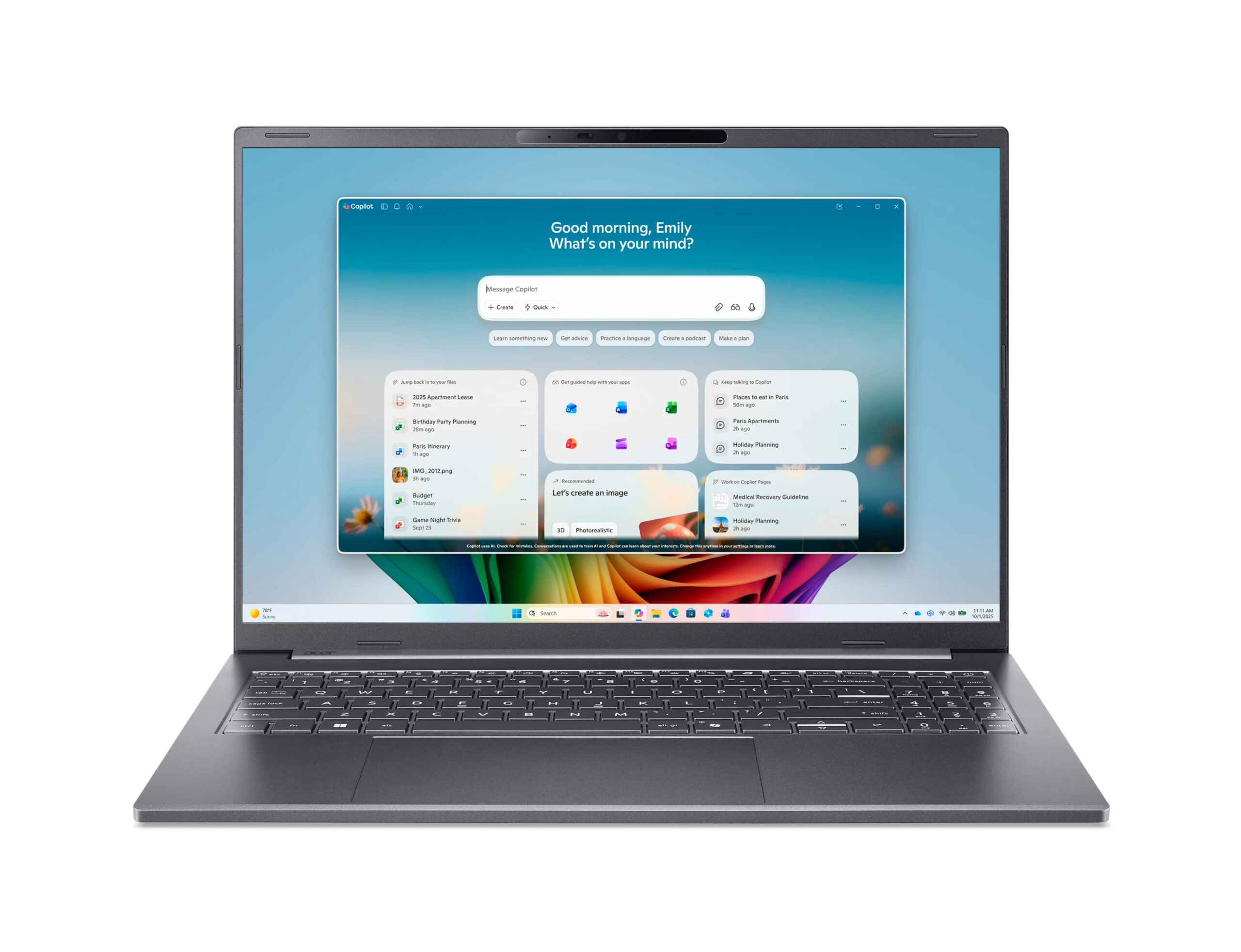 Acer Notebook A16-I71M CU5-325 16"/16/512GB W11, NX.JXPEX.003