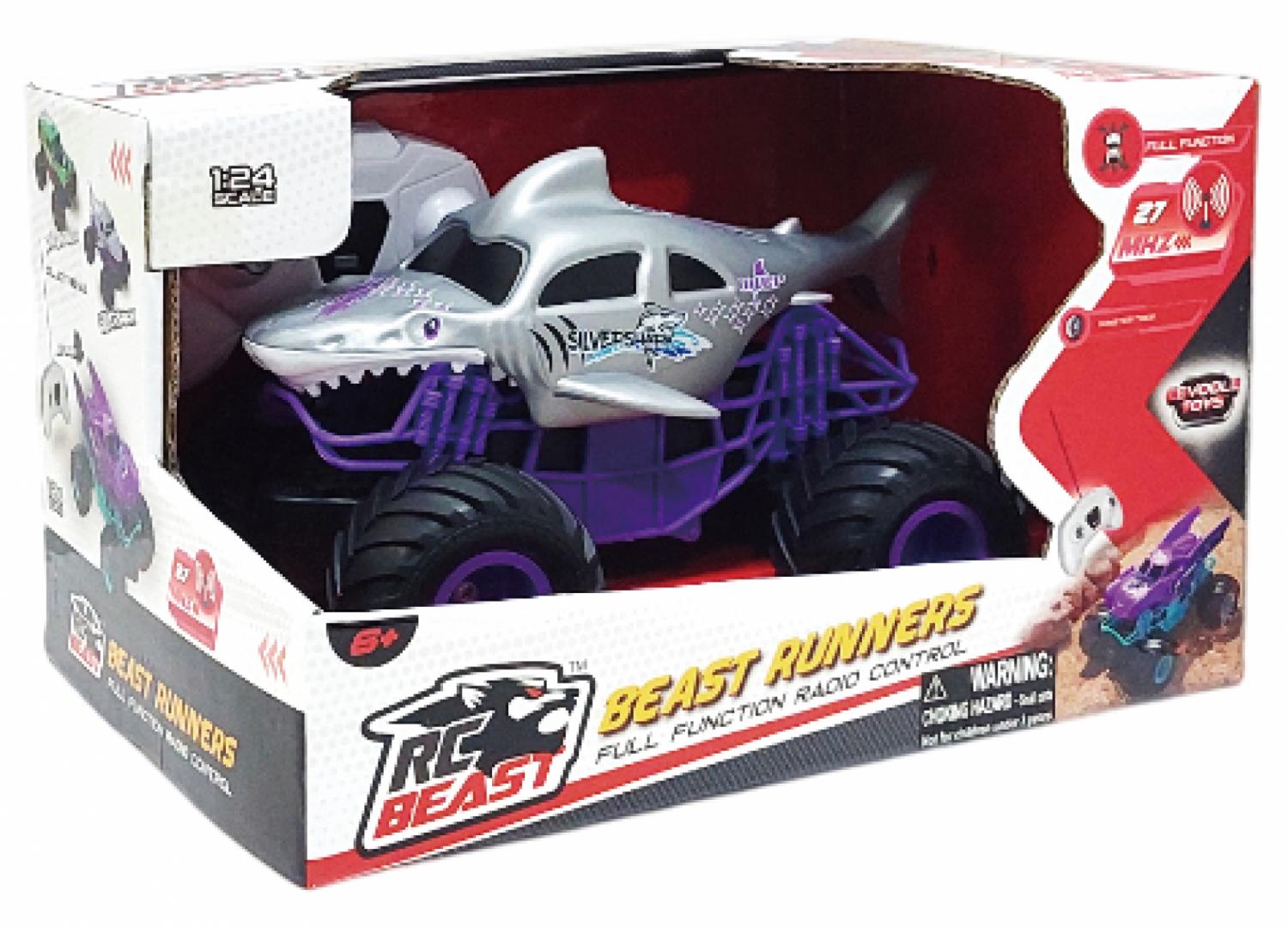 CEVODLE MASNIUTA CU TELECOMANDA BIG FOOT 1/24,19CM, ARGINTIE, CEV24006-3202ARG