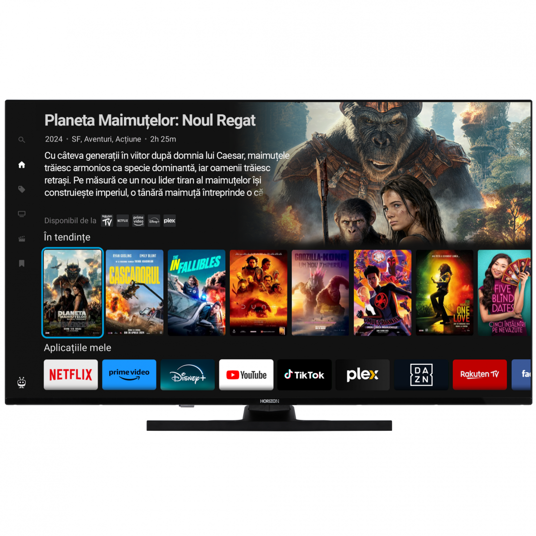 HORIZON QLED TV SMART, 43 D-LED, 4K Ultra HD, DVB-S2/T2/C, CME 800Hz, TiVo, Contrast, 43HQ8560U/D