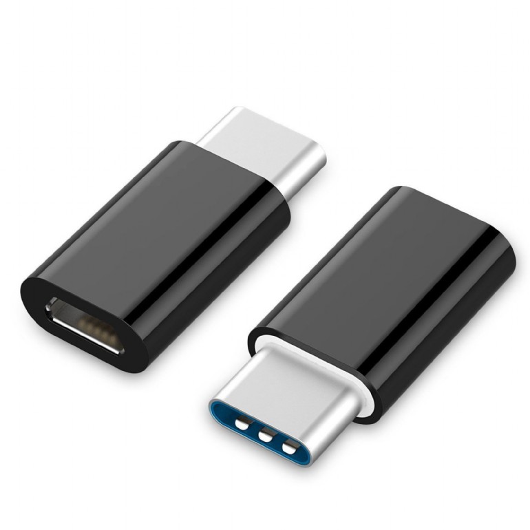 Gembird ADAPTOR, pt. smartphone, USB 2.0, USB Type-C (T) la Micro-USB (M), negru, A-USB2-CMmF-01