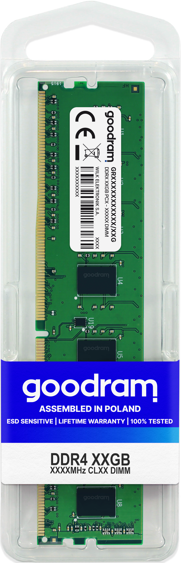 GoodRAM GR DDR4 16GB 3200, GR3200D464L22/16G