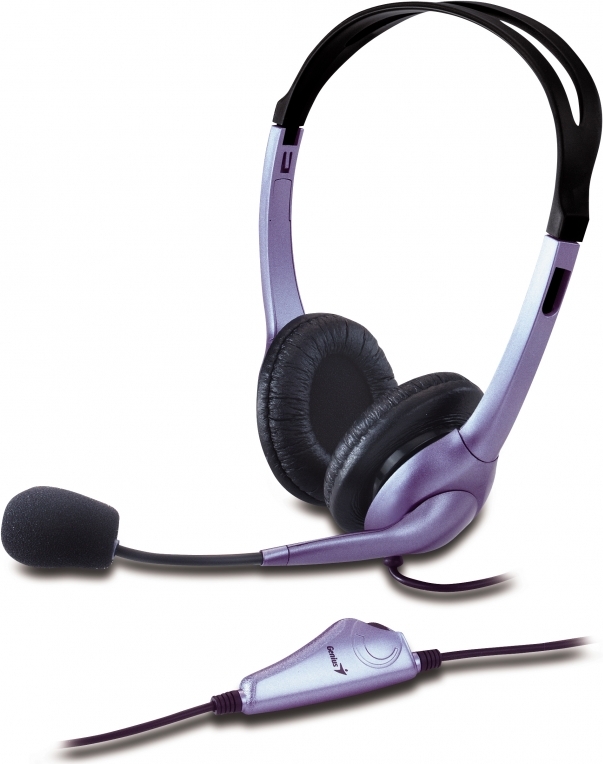 Genius CASTI, HS-04S, cu fir, standard, utilizare multimedia, microfon pe brat, 31710025100