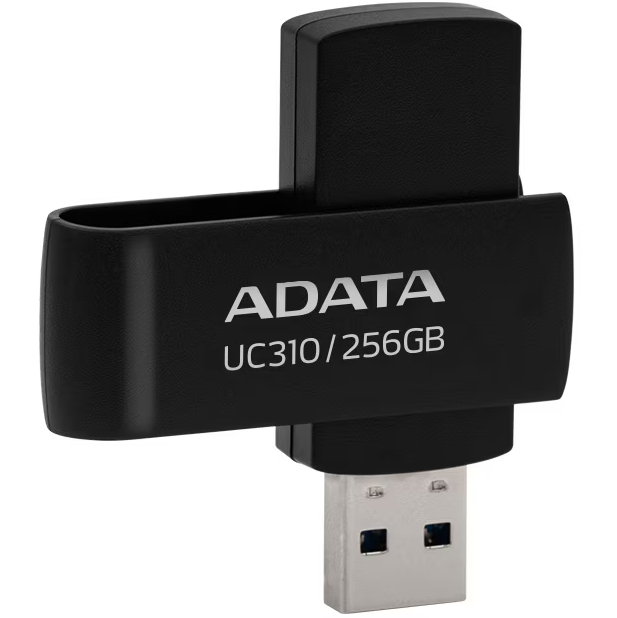Adata MEMORII USB 256GB, USB-3.2, Criptare Hardware: Nu, Dimensiune mini: Da, UC310-256G-RBK