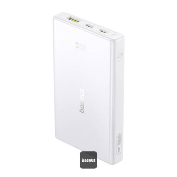 Baseus POWER BANK PicoGo, 10000mAh, 20W, 2 x USB Type-C, 1 x USB, cablu inclus USB, P10076801213-00