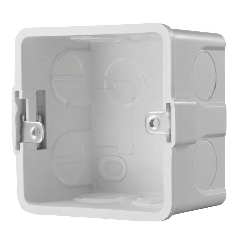 HIKVISION Gang Box, Convenient design available for indoorstation wall mounting; Made of, DS-KAB86