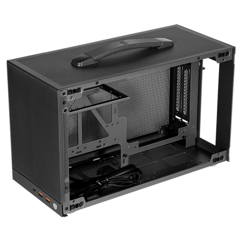 PCCOOLER CARCASA K101 MESH, mini tower, office, fara sursa compatibil sursa SFX, K101 MESH GY - imagine 2