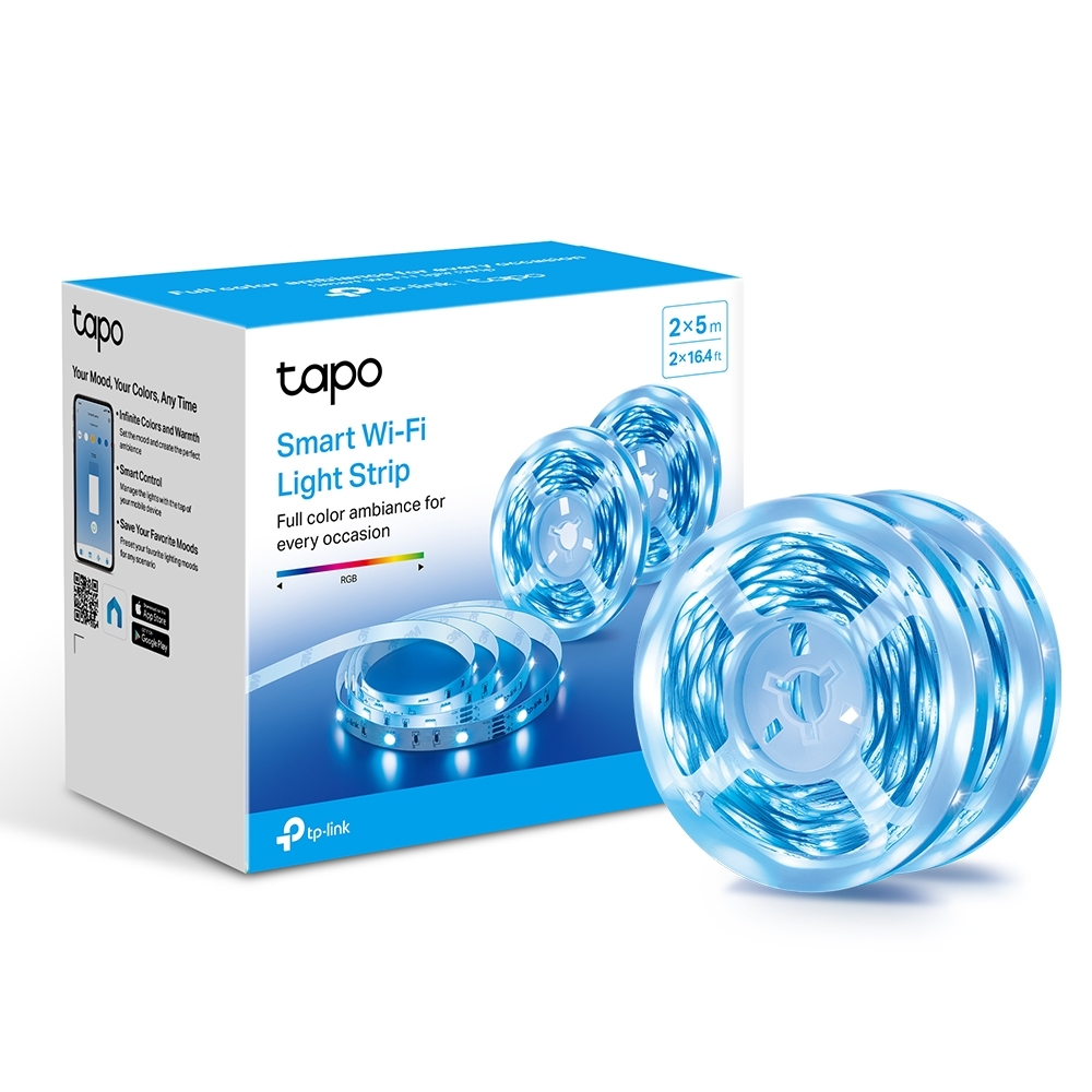 Tp-Link BANDA LED Multicolora, Wi-Fi 2.4 Ghz incorporat, consum 20.5W/buc, banda 2 x, Tapo L900-10 - imagine 4