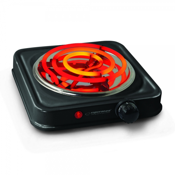 Esperanza Plita electrica Etna 1000W 21 cm Negru, EKH012K