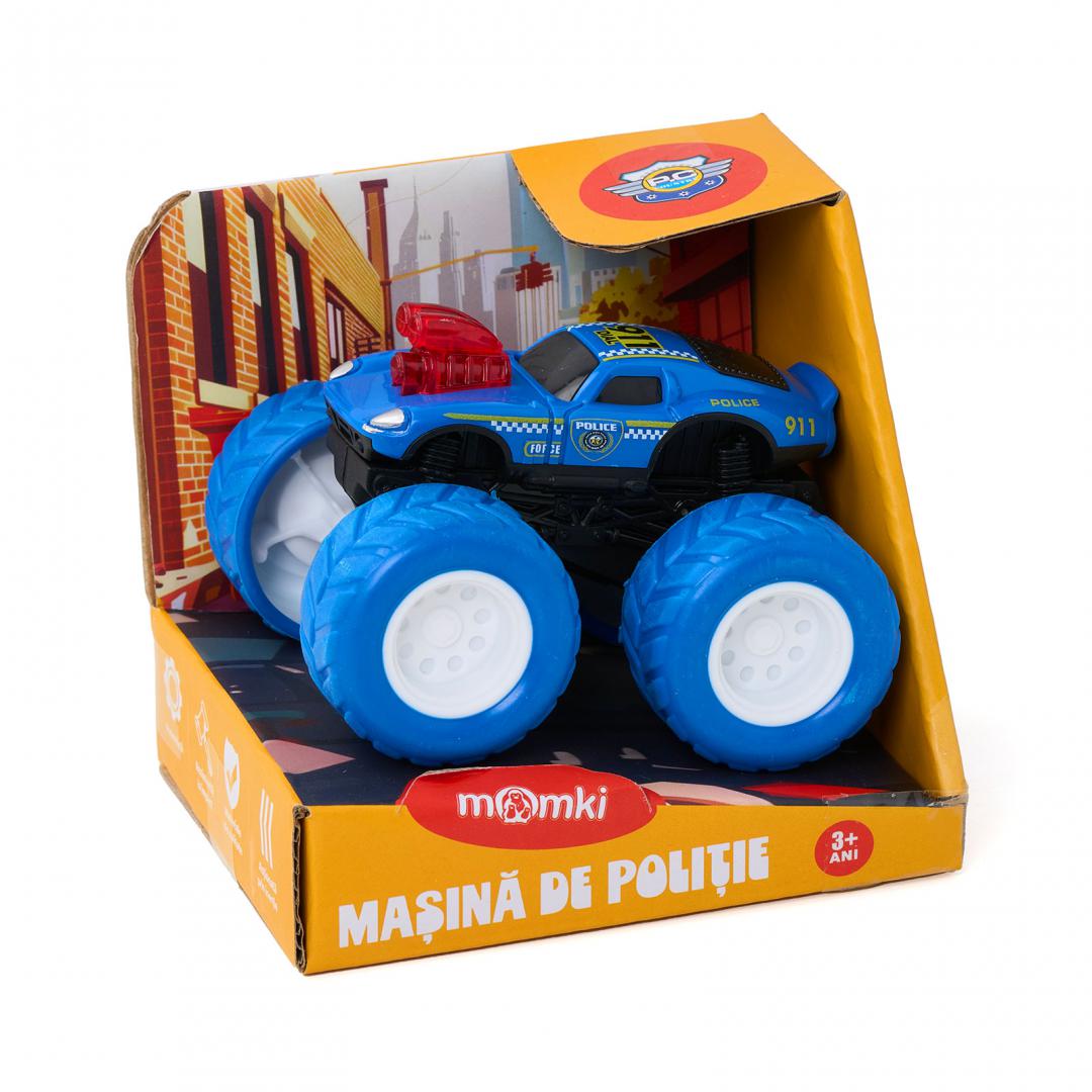MomKi MASINA DE POLITIE, 8.5CM, DIVERSE MODELE SI CULORI, MOMKI1199-8A - imagine 9