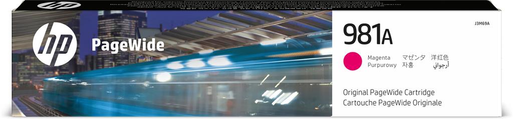 HP Cartus Cerneala Original Magenta, nr.981A pentru PageWide 556dn|556xh|E55650dn|MFP, J3M69A