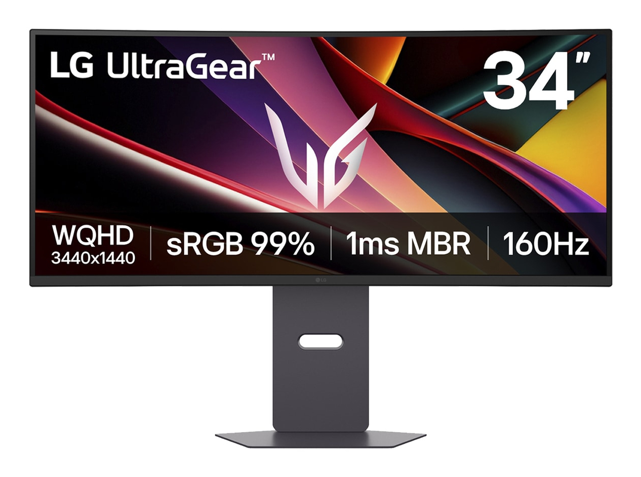 LG Gaming UltraGear Curbat 34 inch UWQHD VA 1 ms 160 Hz HDR FreeSync Premium, 34G600A-B