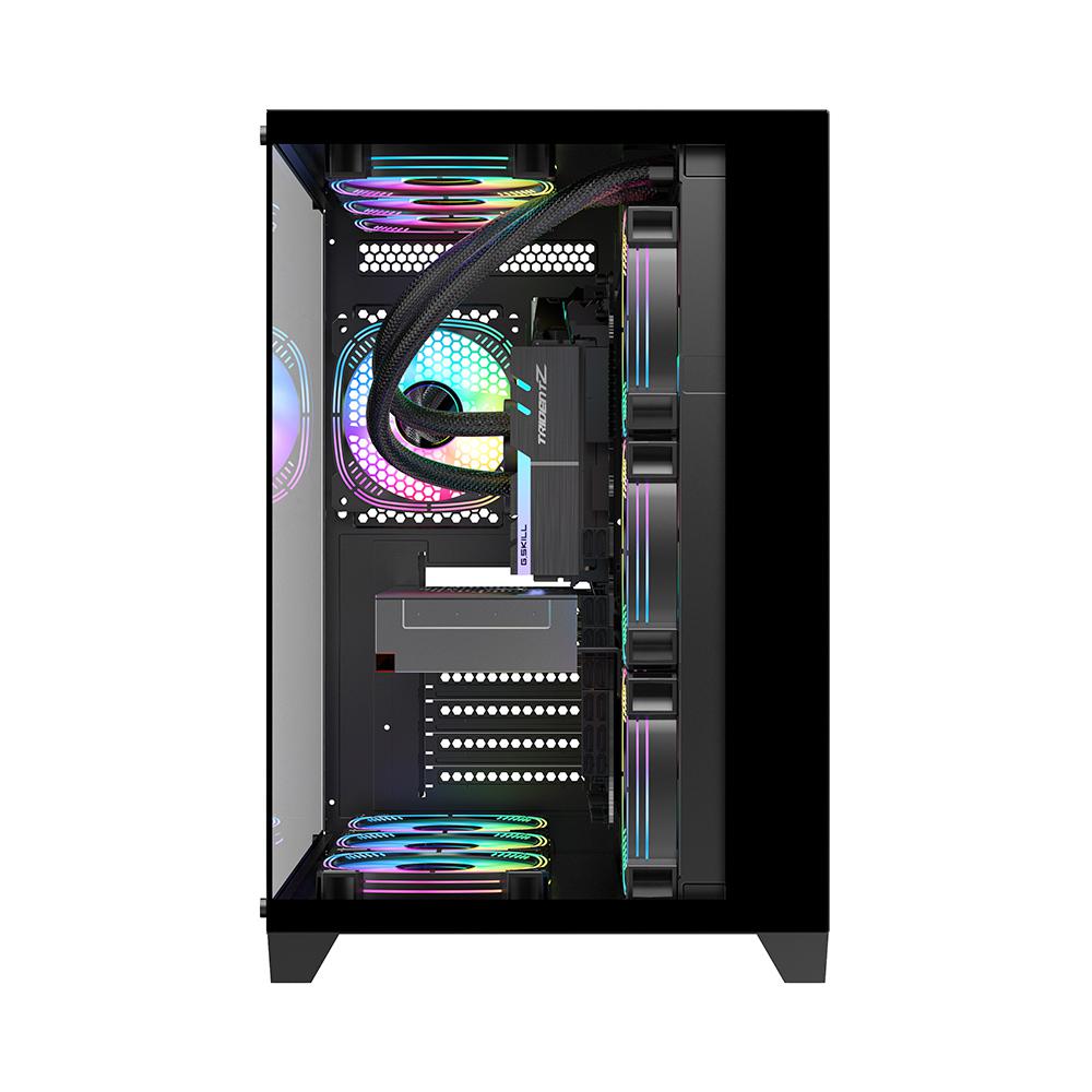 1st PLAYER Carcasa 1STPLAYER Gaming MV8 Cube Tower NEGRU, MV8 BLACK - imagine 6