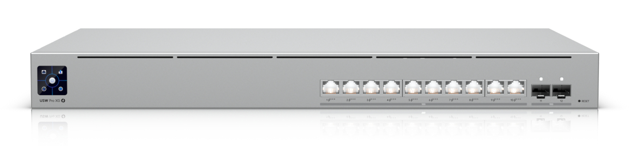 Ubiquiti Layer 3 Etherlighting (10) 10 GbE and (2) 10G SFP+ ports, USW-PRO-XG-10-POE-EU