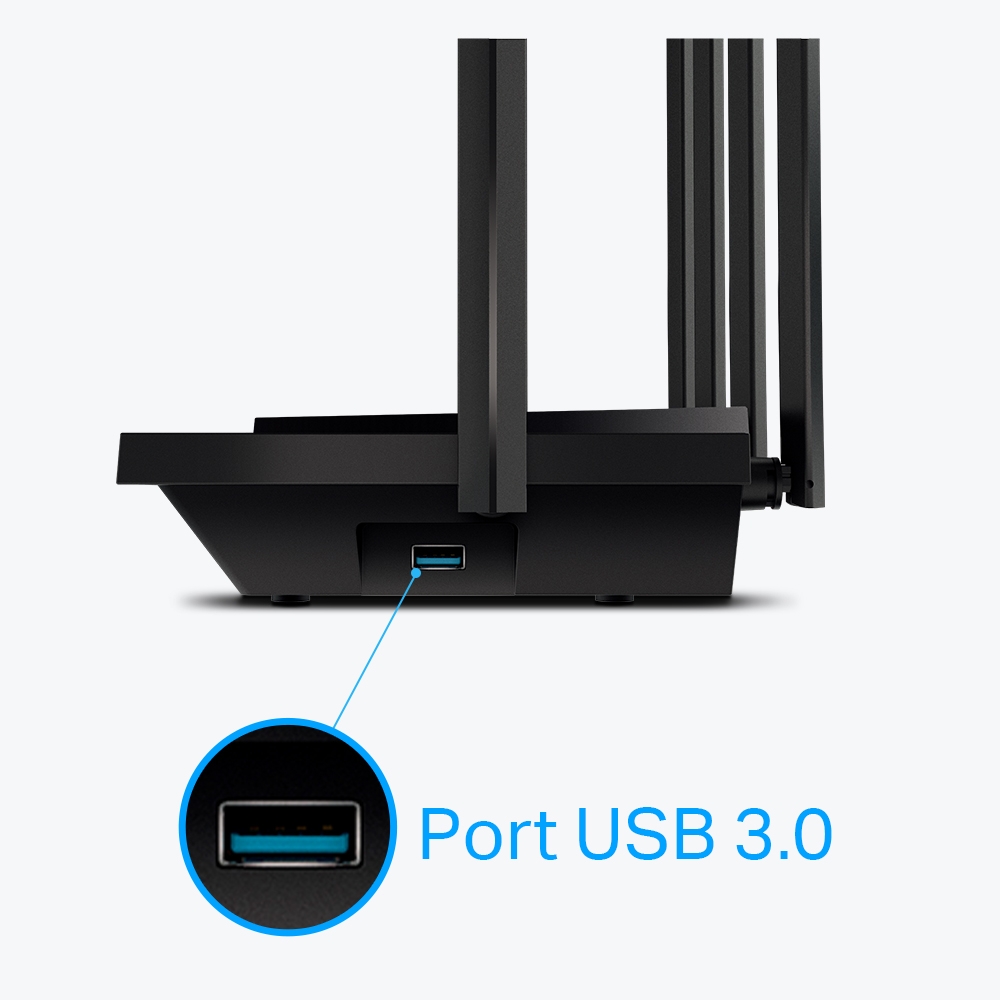 Tp-Link ROUTER wireless 5400Mbps,1 x WAN Gigabit, 4 porturi Gigabit, 1 x USB 3.0, 2.4, Archer AX73 - imagine 2