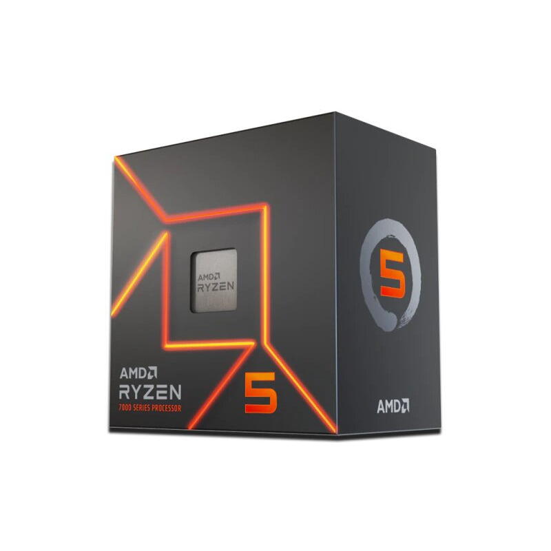 AMD Ryzen 5 7600 (AM5) Processor (PIB) with Wraith Stealth Cooler and Radeon, 100-100001015BOX