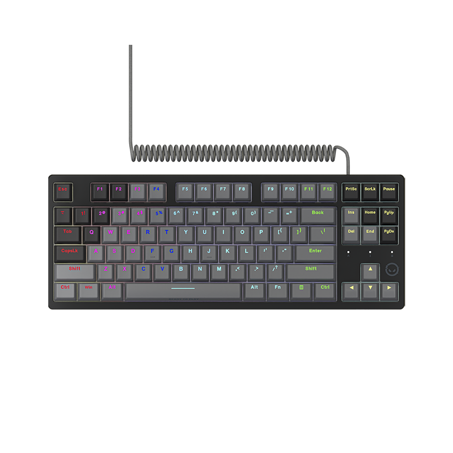 LORGAR Azar 514TKL, Wired RGB mechanical gaming keyboard, black, EN layout, LRG-GK514TKL-BK-US