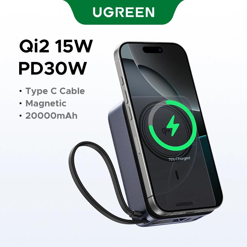 UGreen POWER BANK PB567, 20000mAh, 30W PD3.0, 1 x USB, 1 x USB Type-C, incarcare magnetica, 55450B - imagine 5