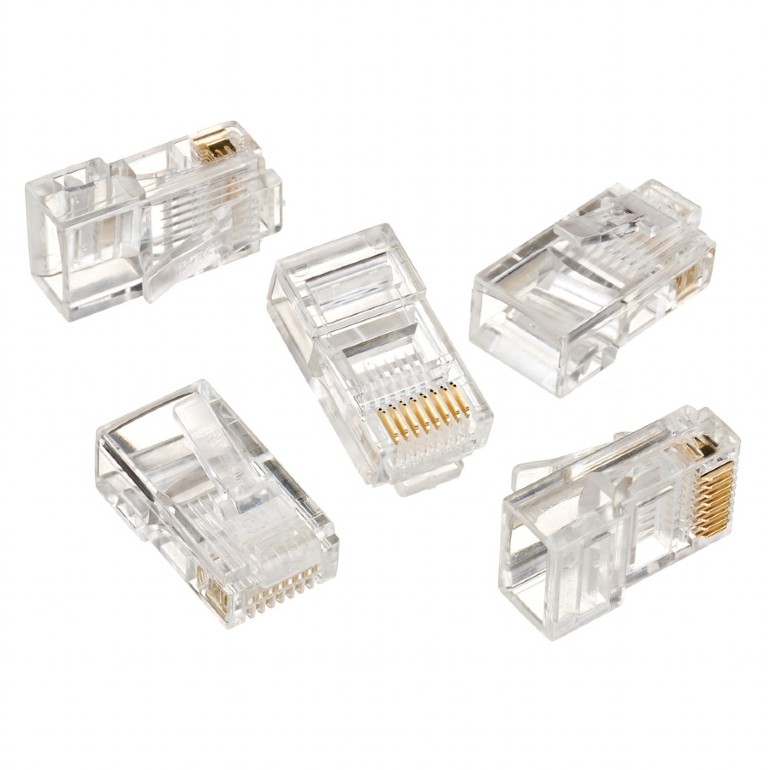 Gembird MUFA RJ-45 pt. cablu UTP, Cat5e, RJ-45 (T), plastic, 100 buc, LC-8P8C-001/100