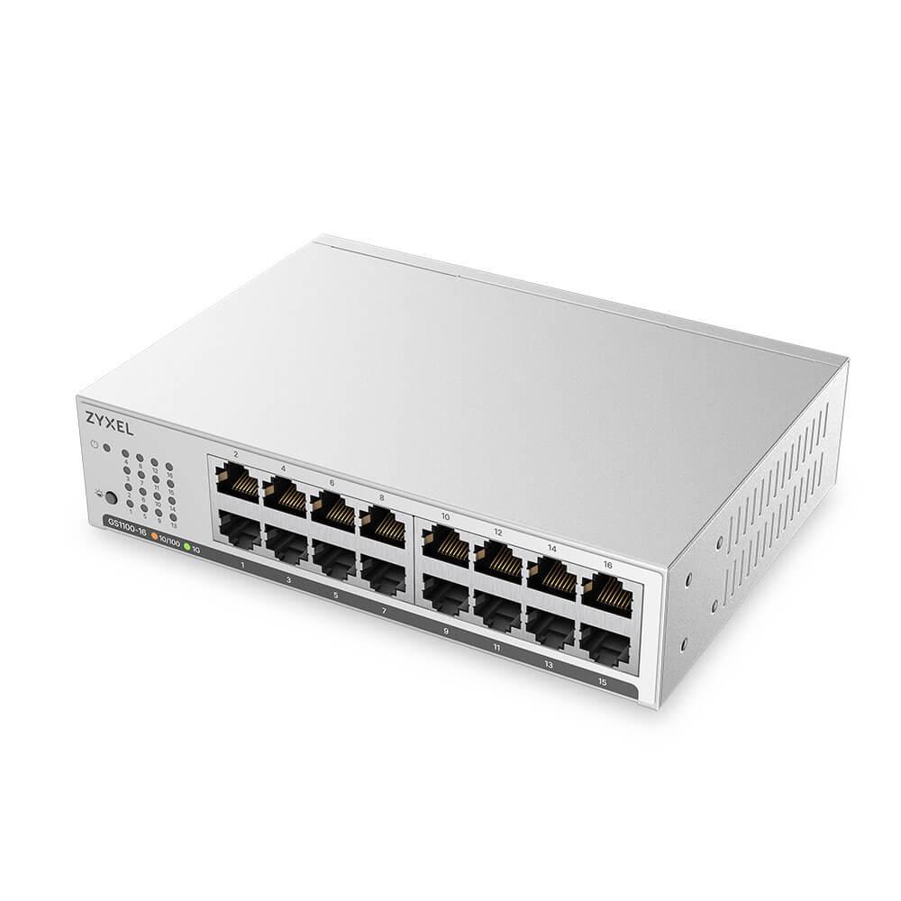 ZYXEL GS1100-16 16-PORT GBE UNMG SWITCH, GS1100-16-EU0104F