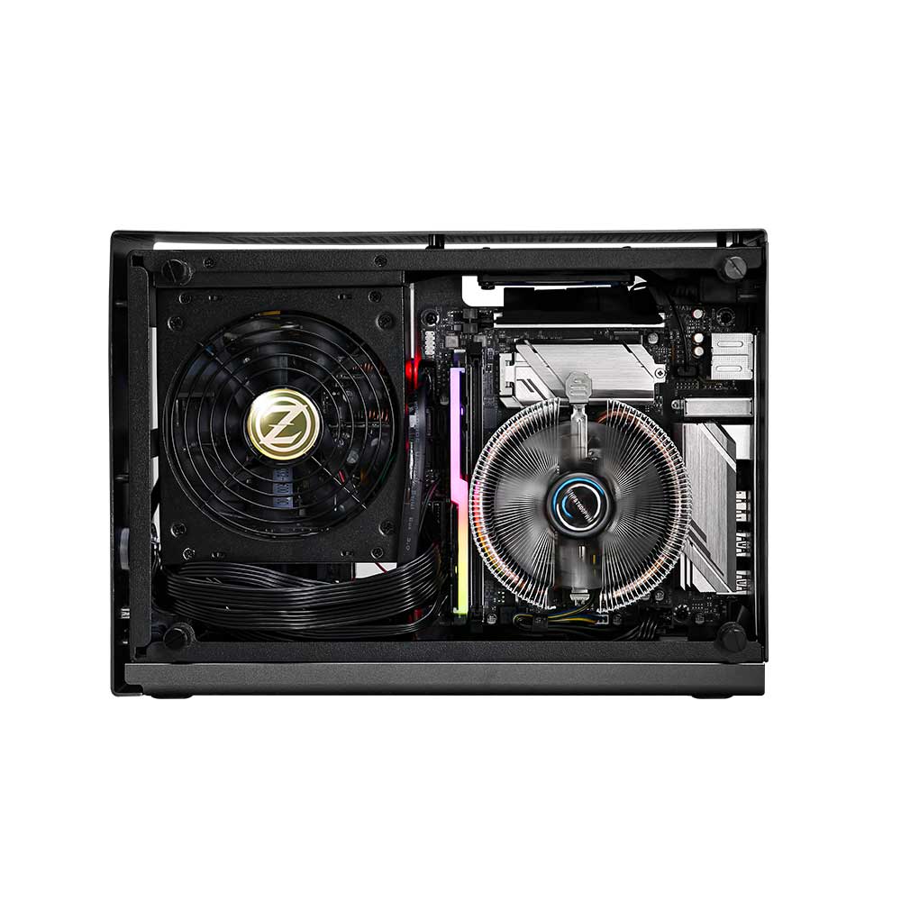 Zalman CARCASA M2 mini, mini tower, gaming compatibil sursa SFX, SFX-L, suporta, M2 mini (Silver) - imagine 5