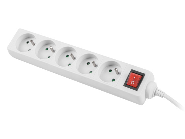 Lanberg Prelungitor 5 prize alb, PS1-05E-0300-W