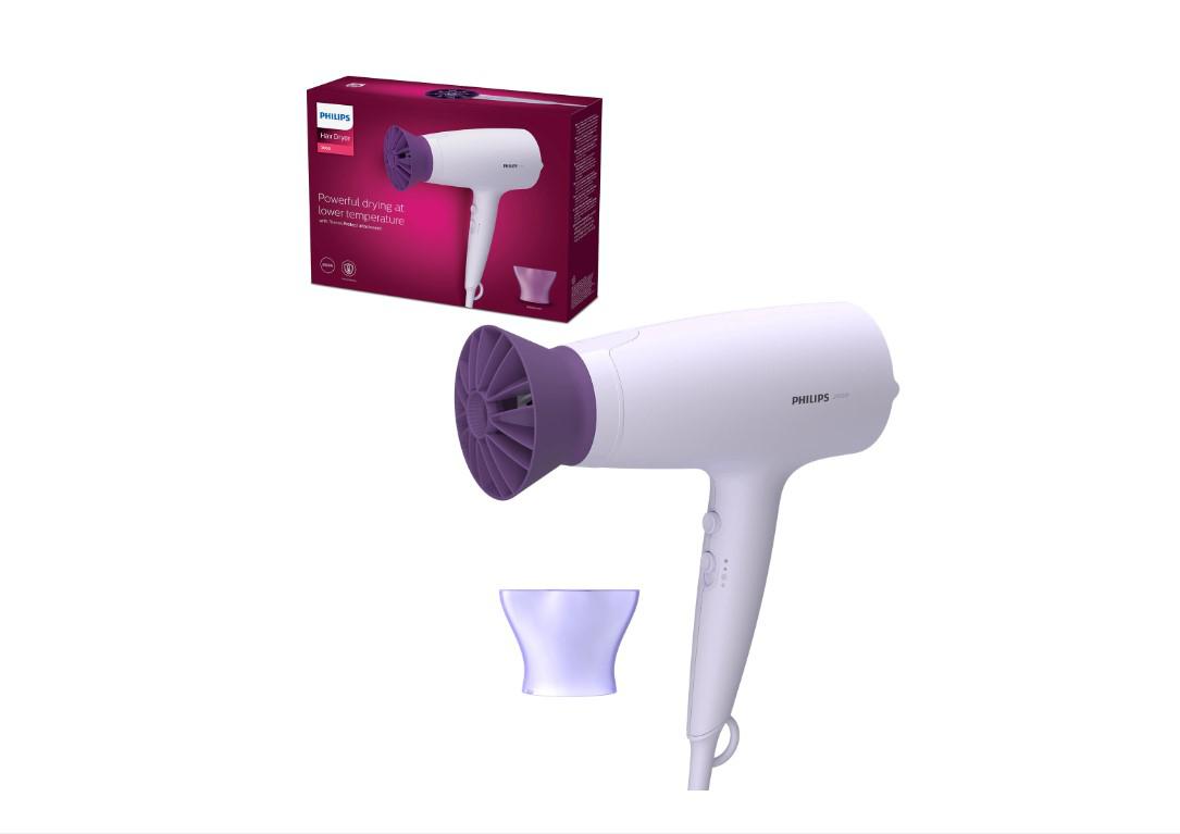 PHILIPS Uscator de par Seria 3000, 2100W, 2 viteze, 3 trepte temperatura, ThermoProtect, BHD341/10