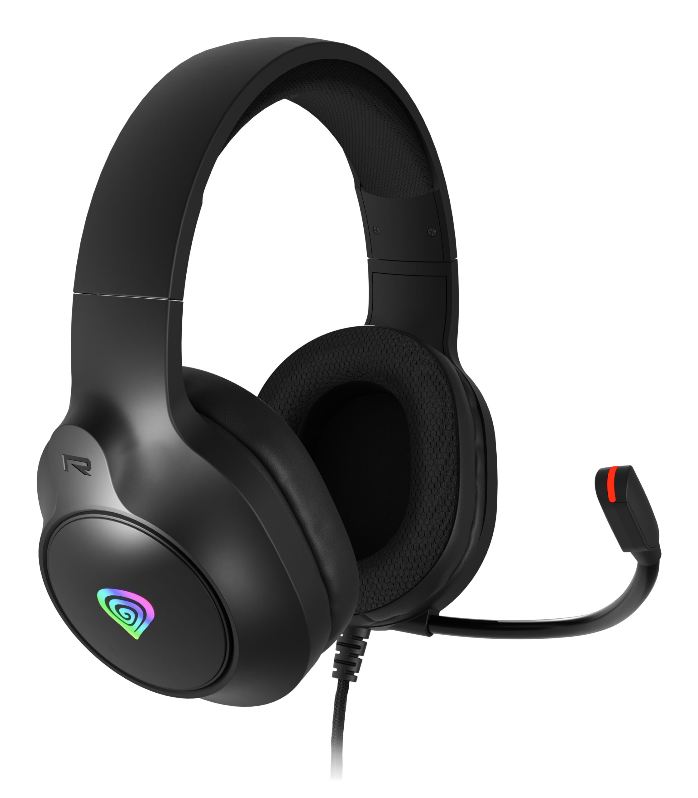 Genesis Casti cu fir Neon 213 RGB negru, NSG-2306 - imagine 2