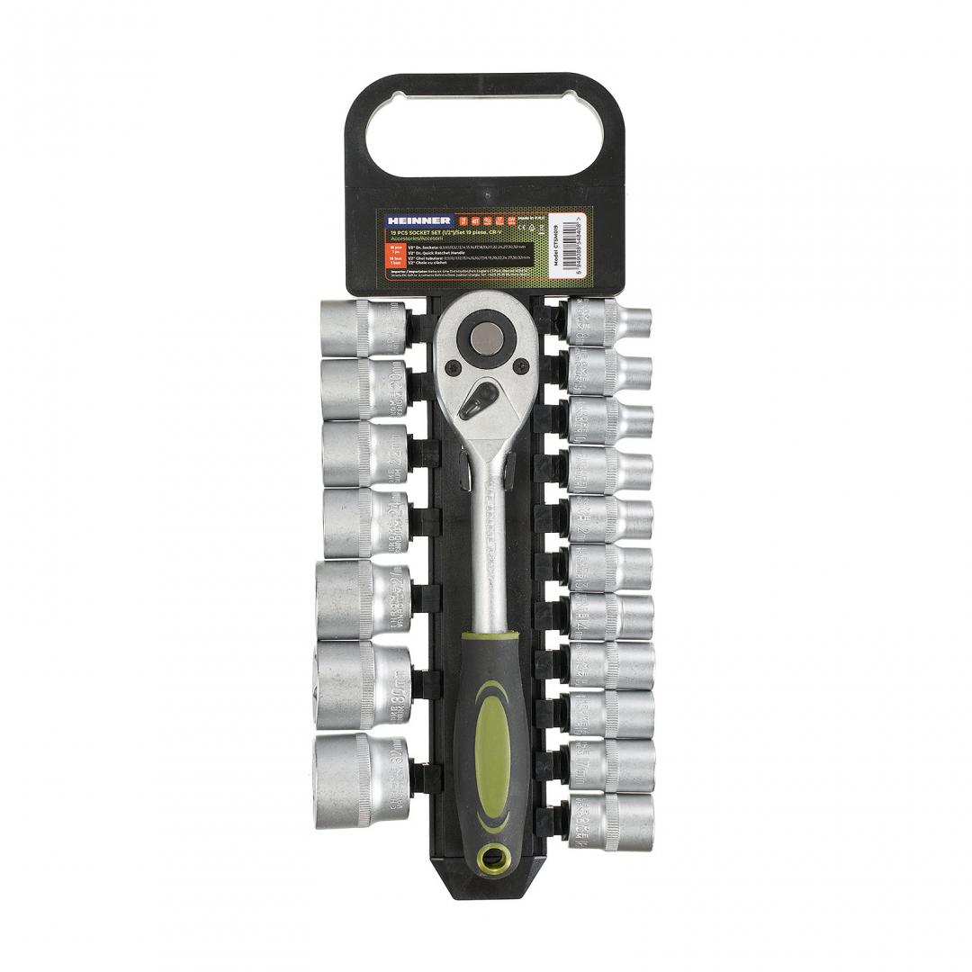HEINNER SET 19 PIESE 1/2" CR-V, CTSM019