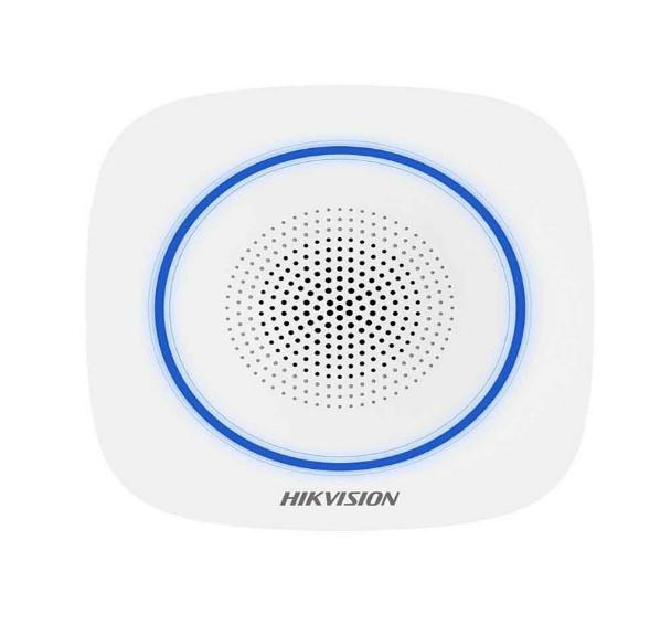 HIKVISION Sirena interior wireless AX PRO Buzzer Decibel: 90 to 110 dB, fire alarm, DS-PS1-II-WE