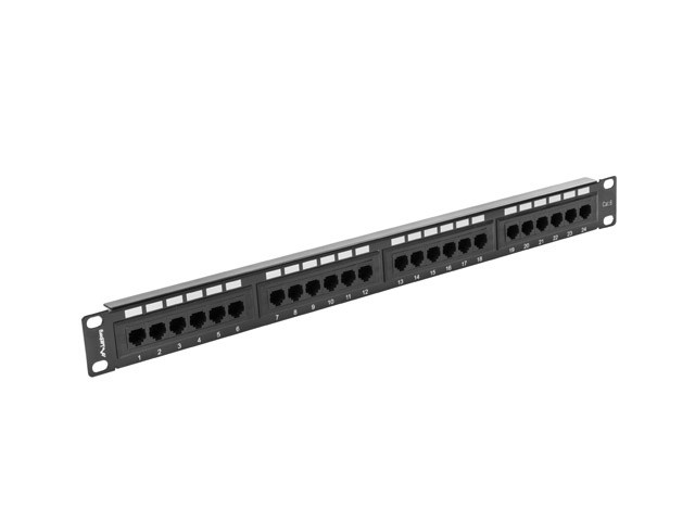 Lanberg Patch panel 24 porturi 1U Cat.6 UTP ng, PPU6-1024-B - imagine 2