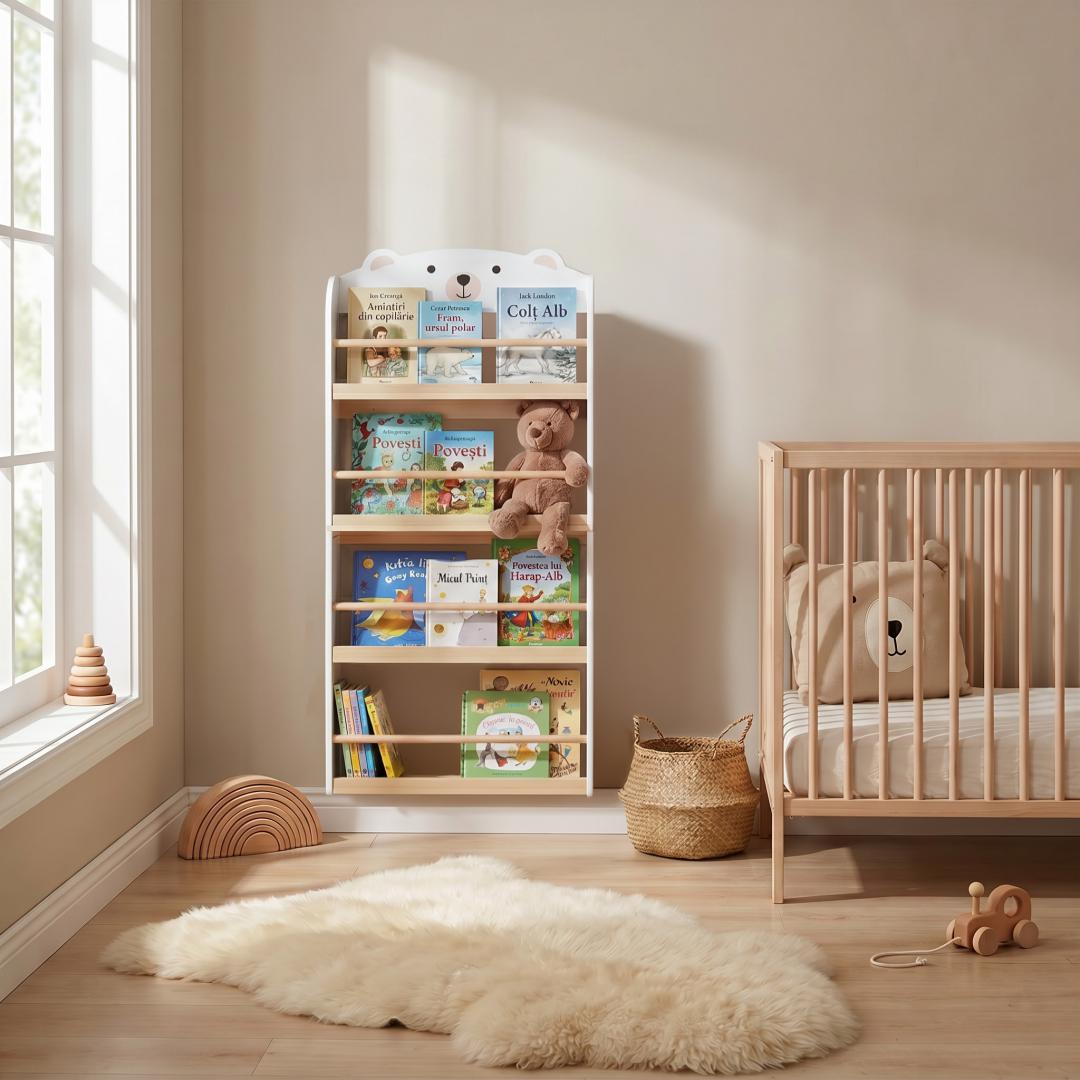 U-GROW Biblioteca carti si jucarii Bear, UG-74BIBL - imagine 6
