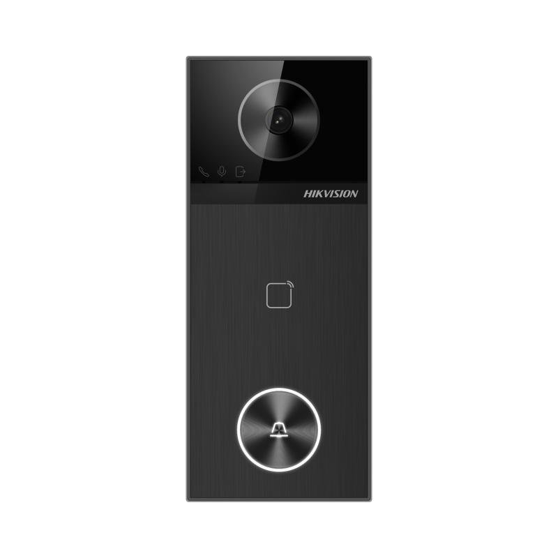 HIKVISION Post videointerfon de exterior WI-FI, montaj aparent, camera HD 4MP, WDR, DS-KV6114-WBE1