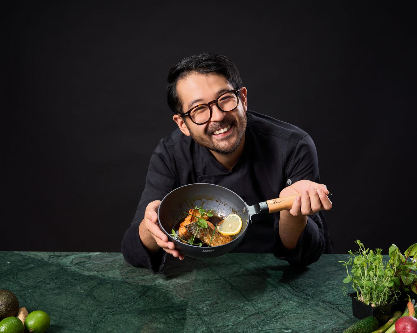 HEINNER TIGAIE WOK+CAPAC 20X7 CM, RIKITO WATANABE, SAMURAI GOURMET, COOKING BY, HR-SNT-WC20 - imagine 8