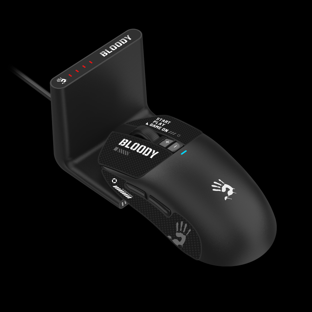 A4Tech Mouse, gaming, BLOODY WAVELINK FULL,SPEED DUAL MODE WIRELESS USB BLACK, R72UltraDuo BLACK
