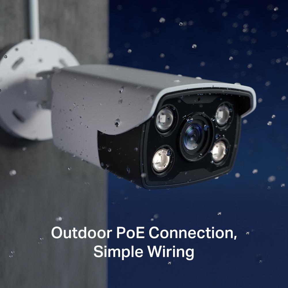 TP-LINK Camera IP Bullet, 4MP, Lentila 2.8mm, IR+WL 30ml, rezolutie video 2560 X, VIGI C340(2.8MM) - imagine 4