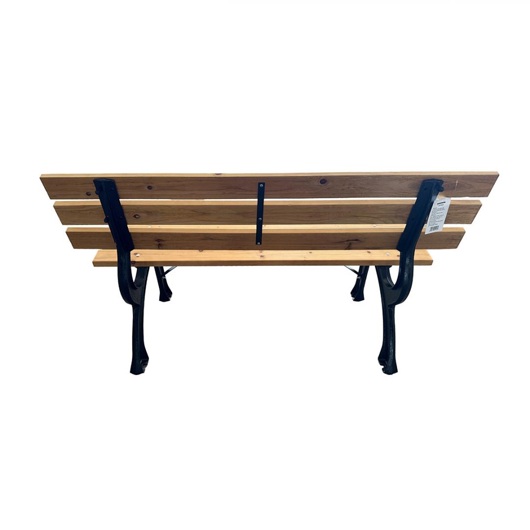HEINNER BANCA LEMN/OTEL 120*57*70CM, HR-DBML002 - imagine 3