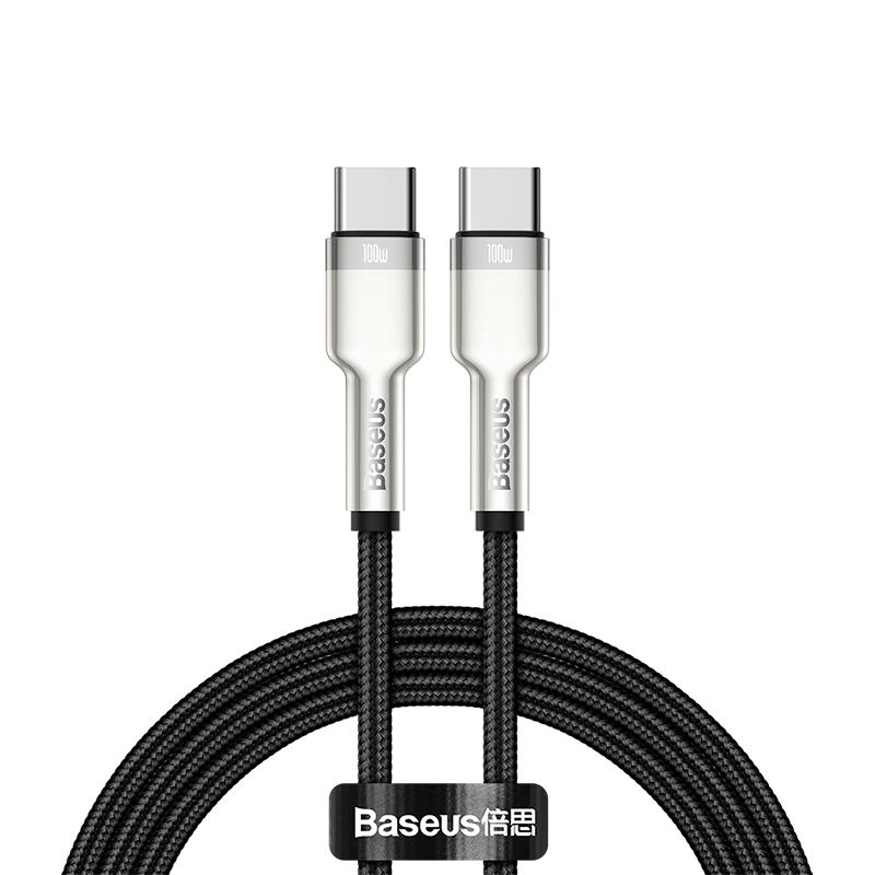 BASEUS Cablu alimentare si date Tungsten Gold, Fast Charging, USB Type-C la USB Type-C, CATWJ-A01
