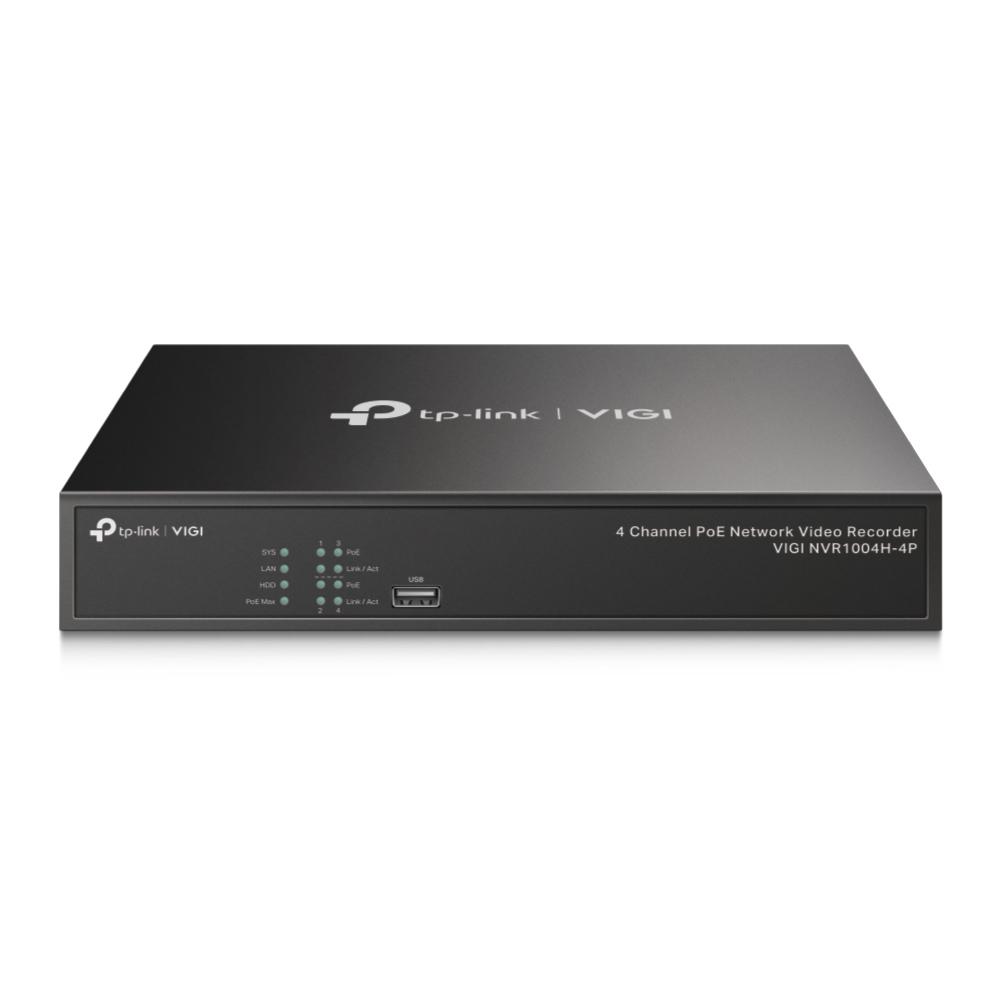 TP-LINK NVR PoE VIGI 4 canale 1004H4P; 53W, 8 MP,1 SATA Interface, max, VIGI NVR1004H4P